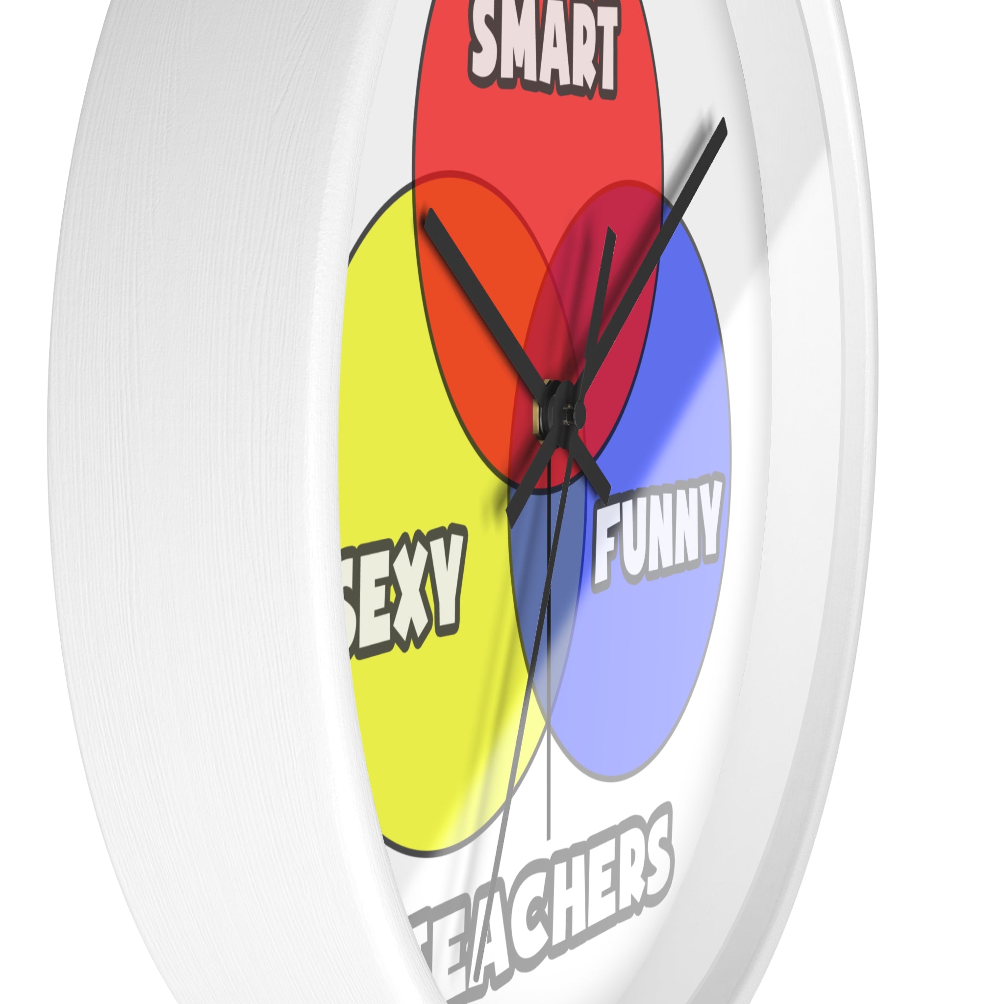 Venn Diagram .. Teachers - Wall Clock