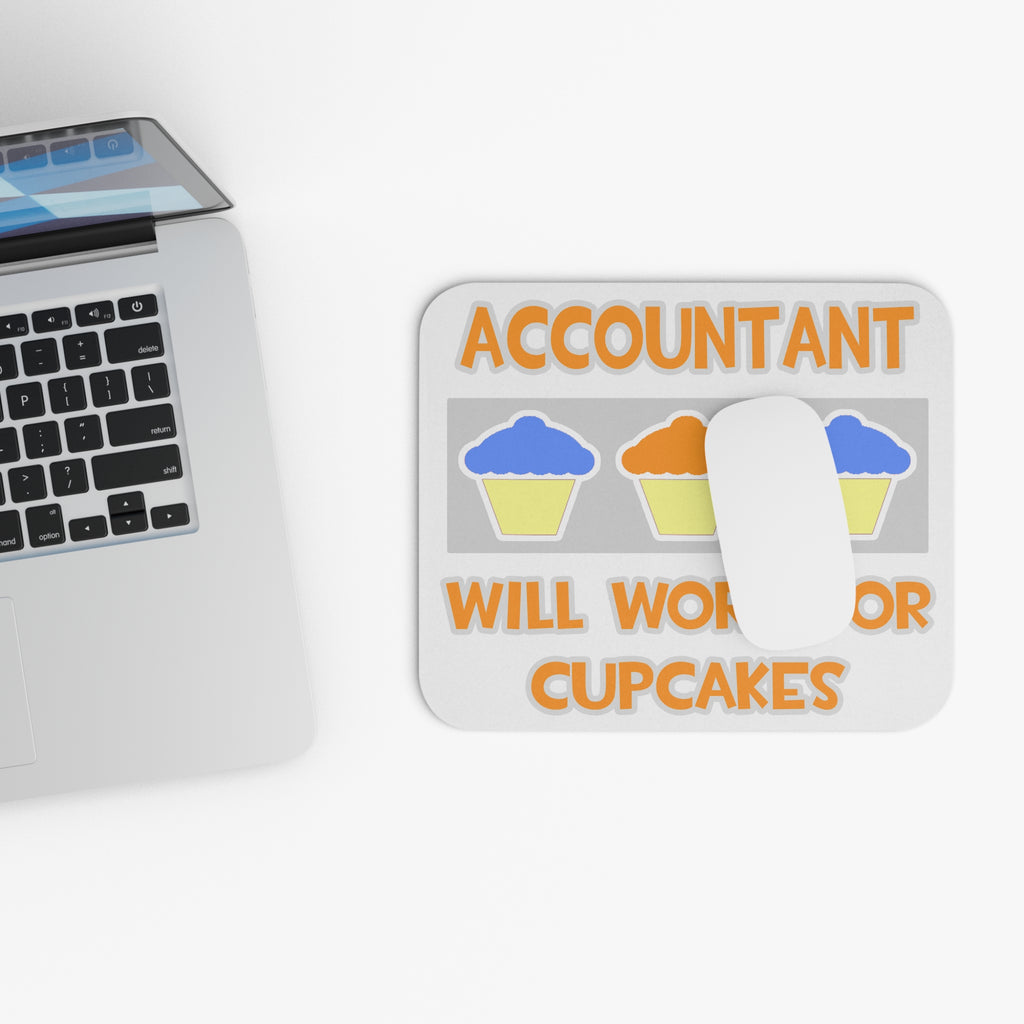Accountant ... Will Work For Cupcakes - Mouse Pad (Rectangle)