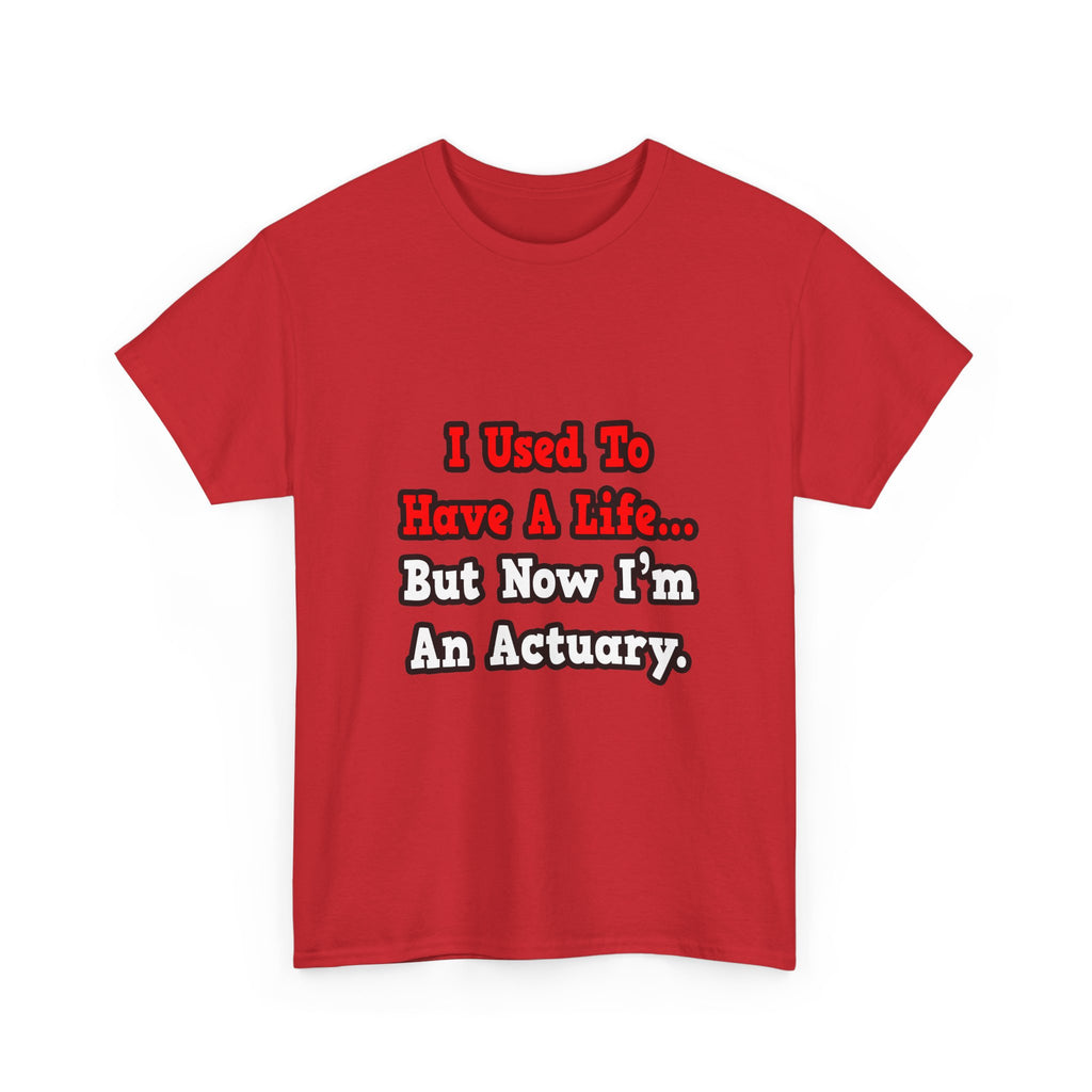 I Used to Have a Life...Actuary - Unisex Heavy Cotton Tee