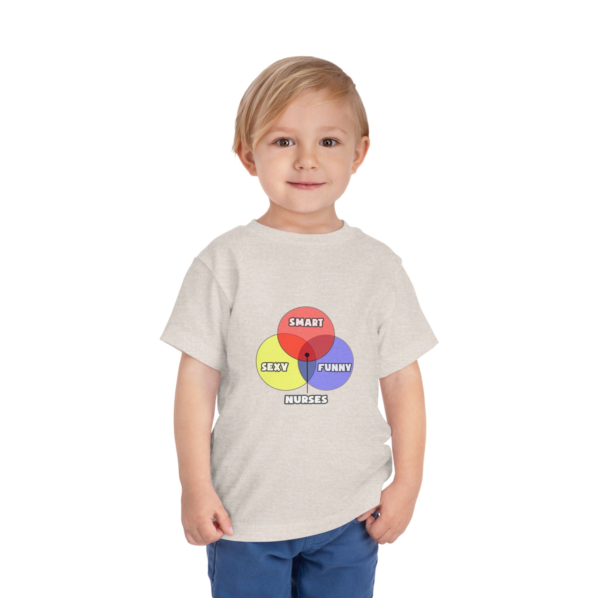 Venn Diagram .. Nurses - Toddler Short Sleeve Tee