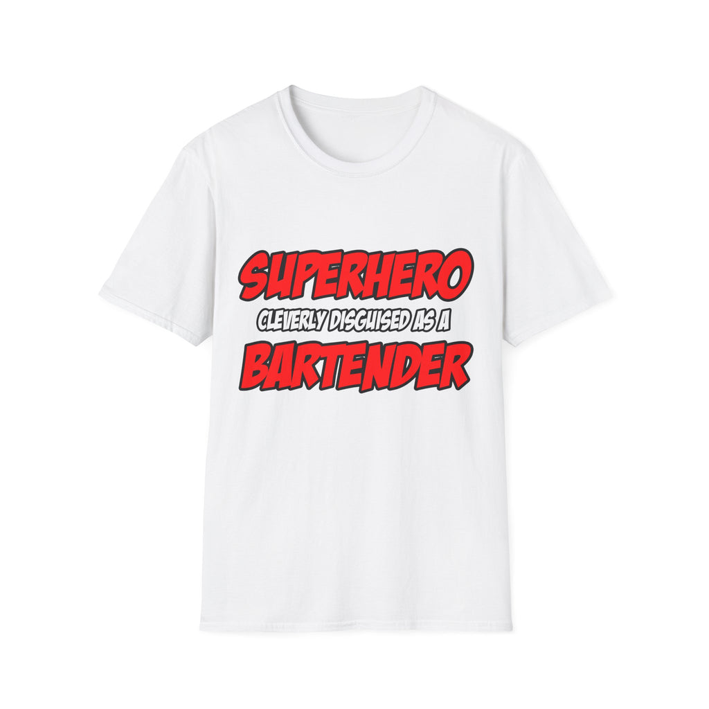 Superhero...Bartender - Unisex Softstyle T-Shirt