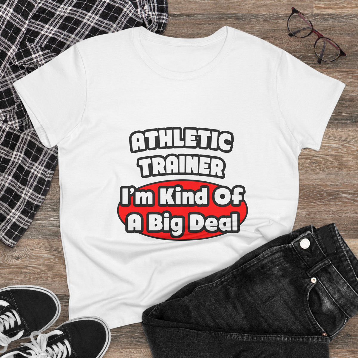 Athletic Trainer ... Big Deal - Women's Midweight Cotton Tee