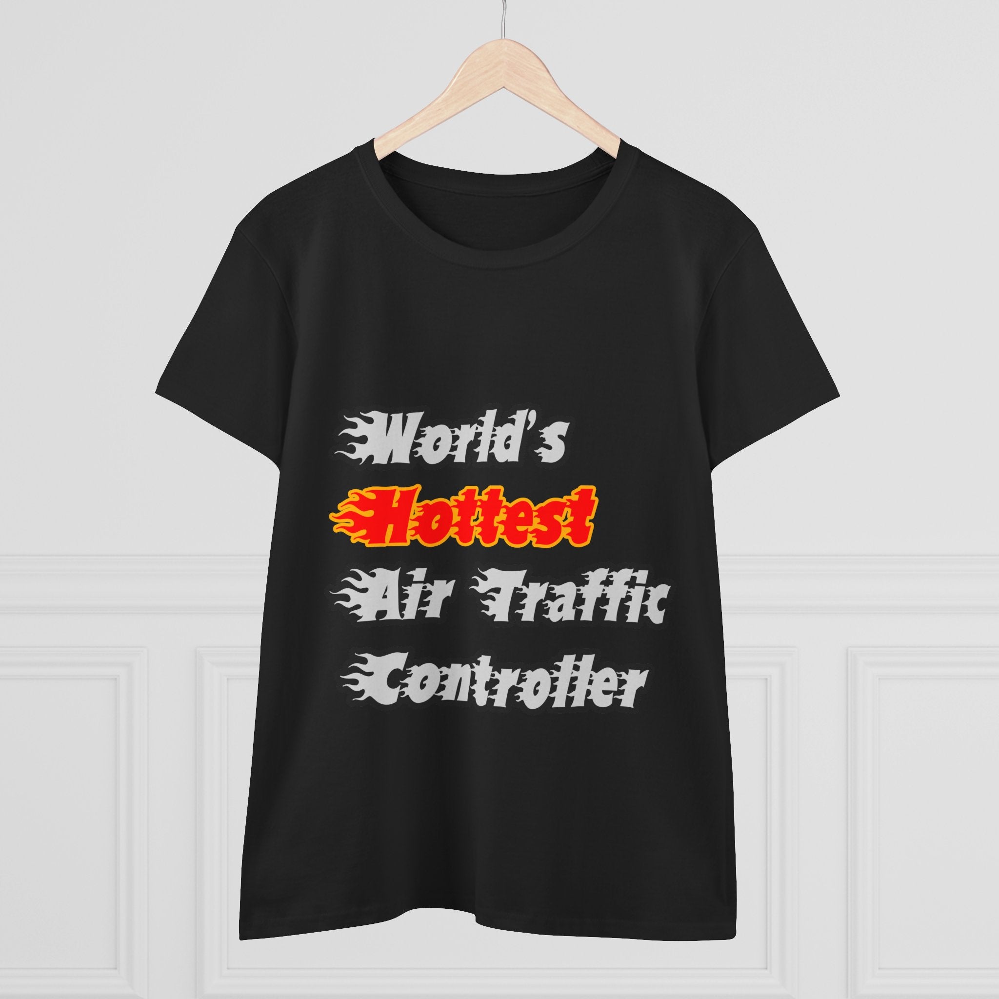 World's Hottest Air Traffic Controller - Women's Midweight Cotton Tee