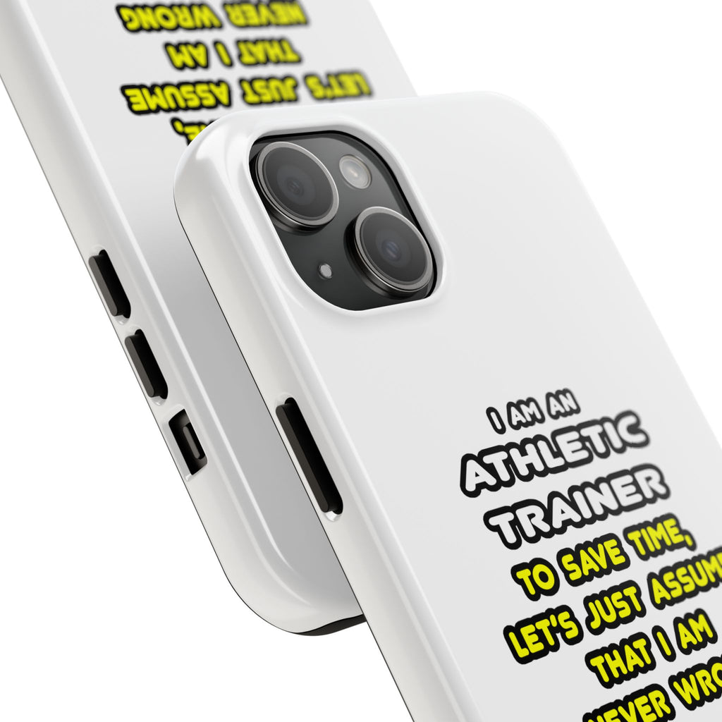 Funny Athletic Trainer T Shirts - Tough Phone Cases