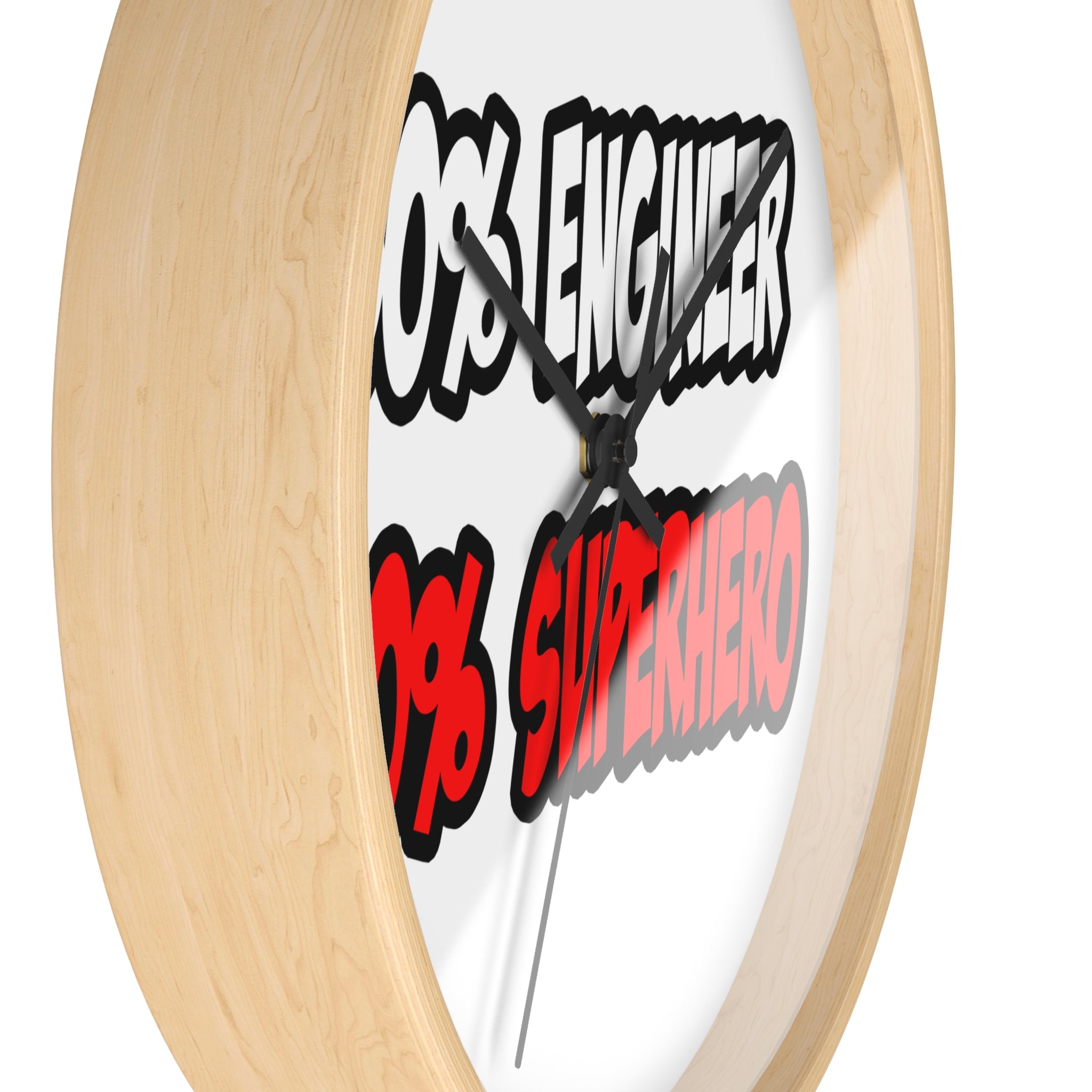 Half Engineer...Half Superhero - Wall Clock