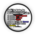 How To Make an Aerospace Engineer - Wall Clock