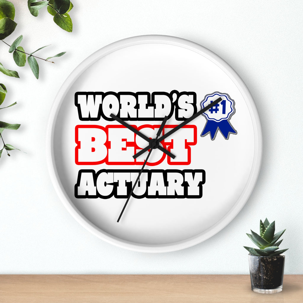World's Best Actuary - Wall Clock