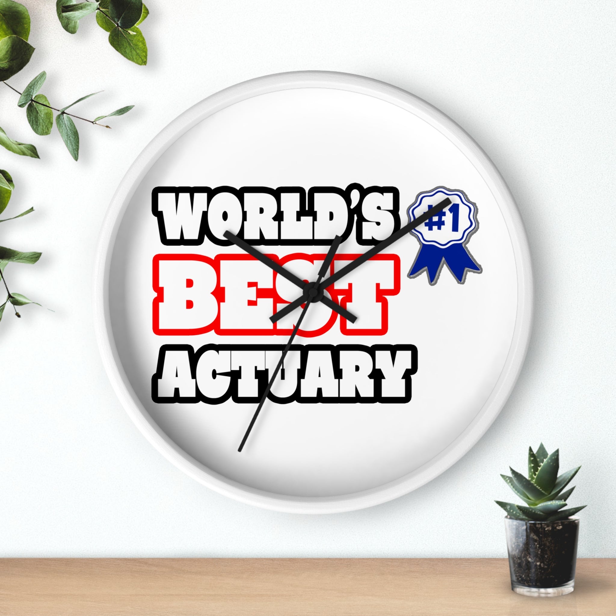 World's Best Actuary - Wall Clock