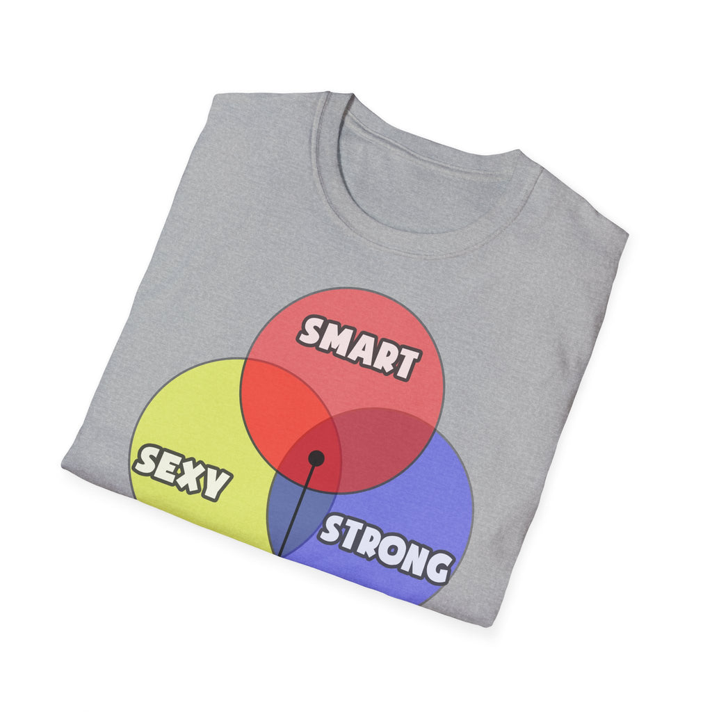 Venn Diagram .. Cardiovascular Technologists - Unisex Softstyle T-Shirt