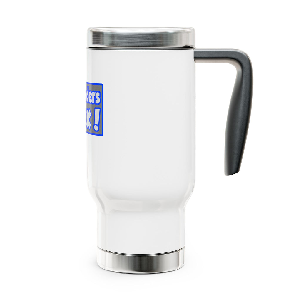 Bartenders Rock! - Stainless Steel Travel Mug with Handle, 14oz