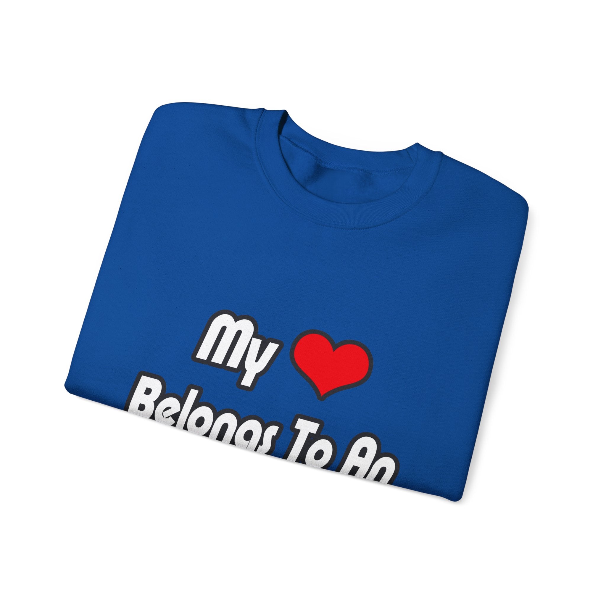My Heart Belongs To An Engineer - Unisex Heavy Blend™ Crewneck Sweatshirt