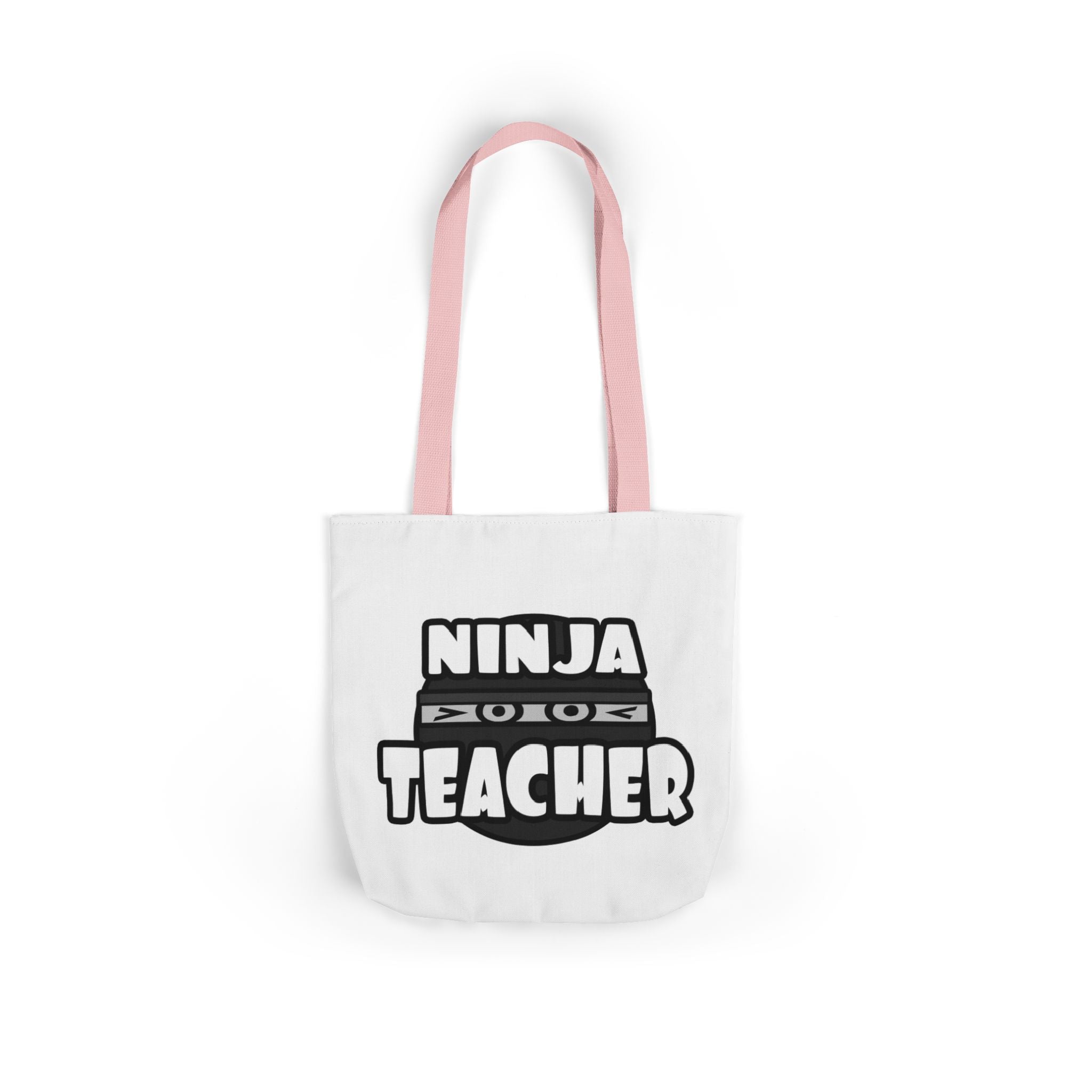 Ninja Teacher - Canvas Tote Bag, 5-Color Straps