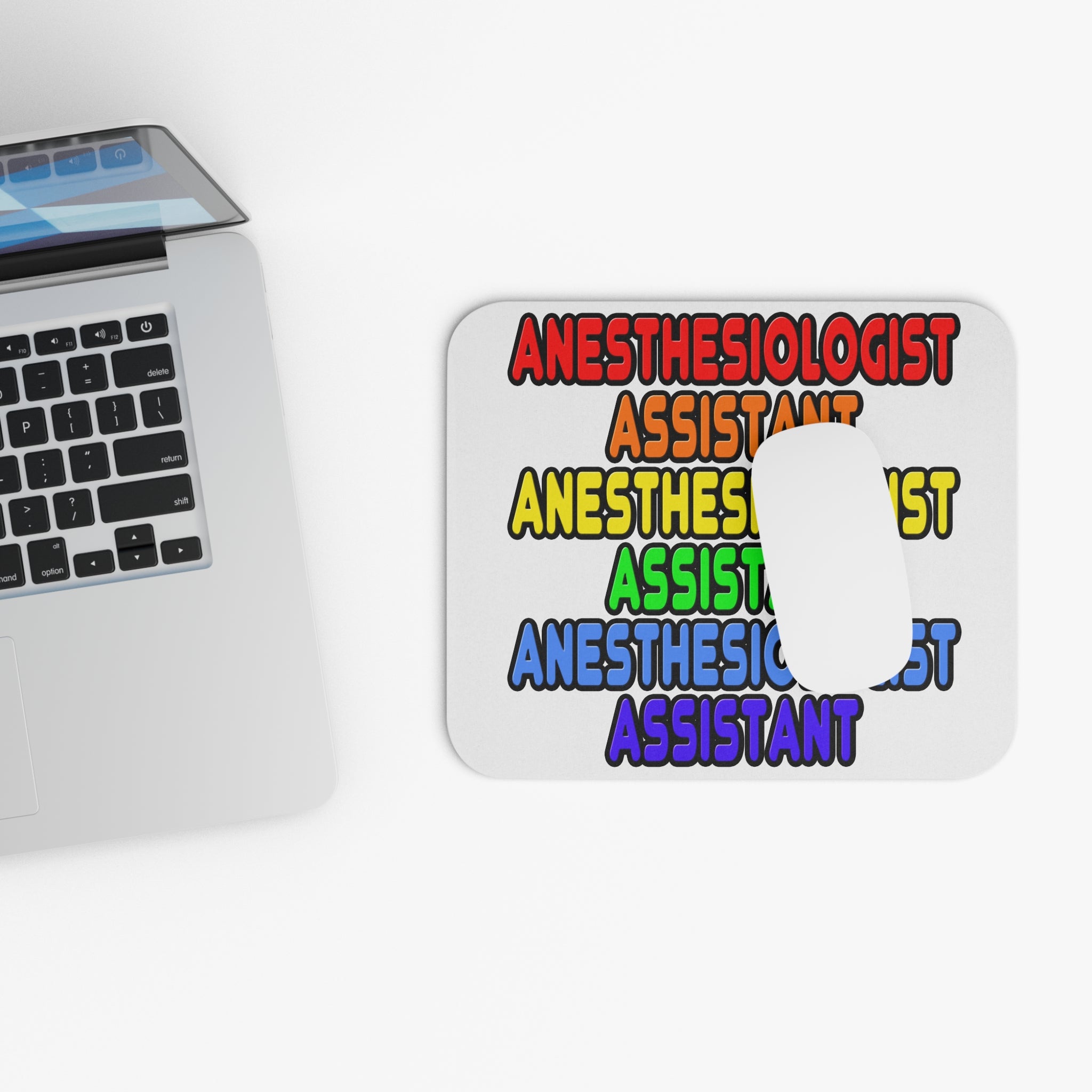 Rainbow Anesthesiologist Assistant - Mouse Pad (Rectangle)