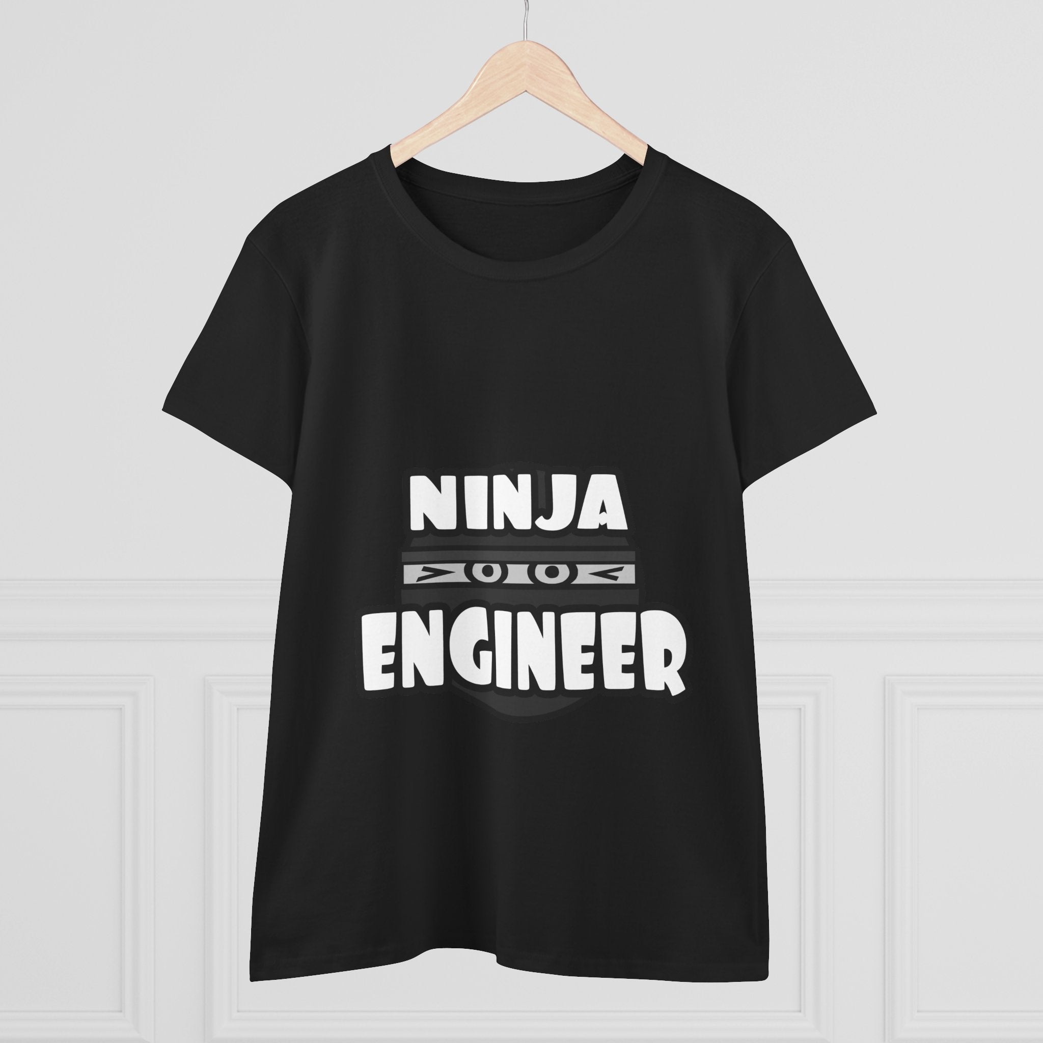 Ninja Engineer (2) - Women's Midweight Cotton Tee