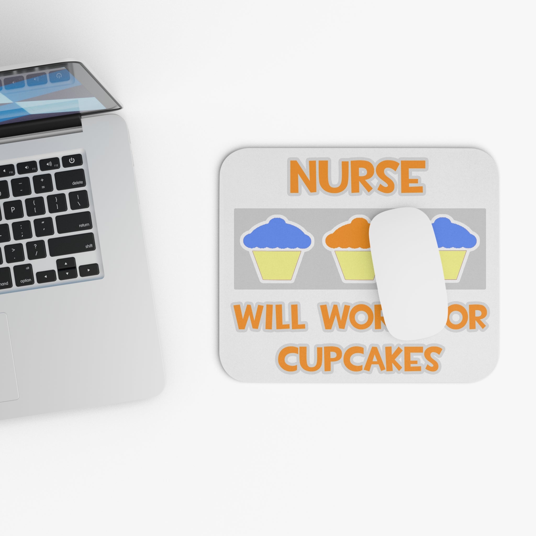 Nurse ... Will Work For Cupcakes - Mouse Pad (Rectangle)