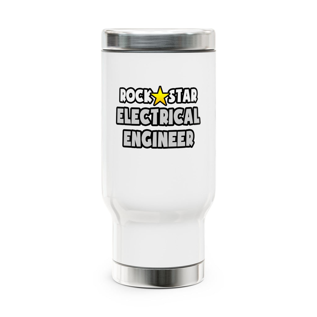Rock Star Electrical Engineer - Stainless Steel Travel Mug with Handle, 14oz