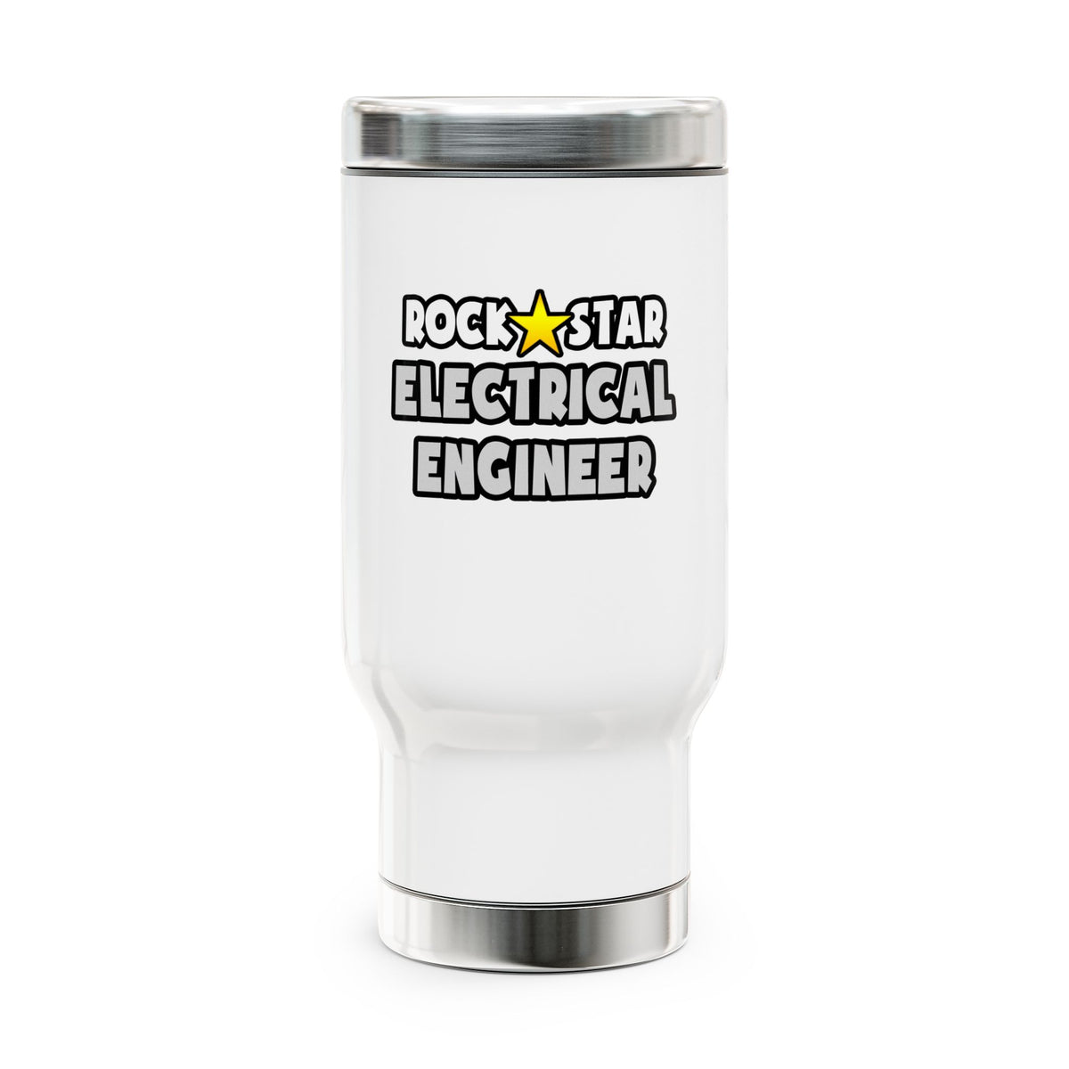 Rock Star Electrical Engineer - Stainless Steel Travel Mug with Handle, 14oz