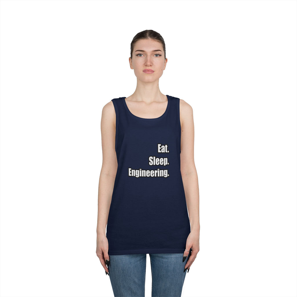 Eat. Sleep. Engineering - Unisex Heavy Cotton Tank Top
