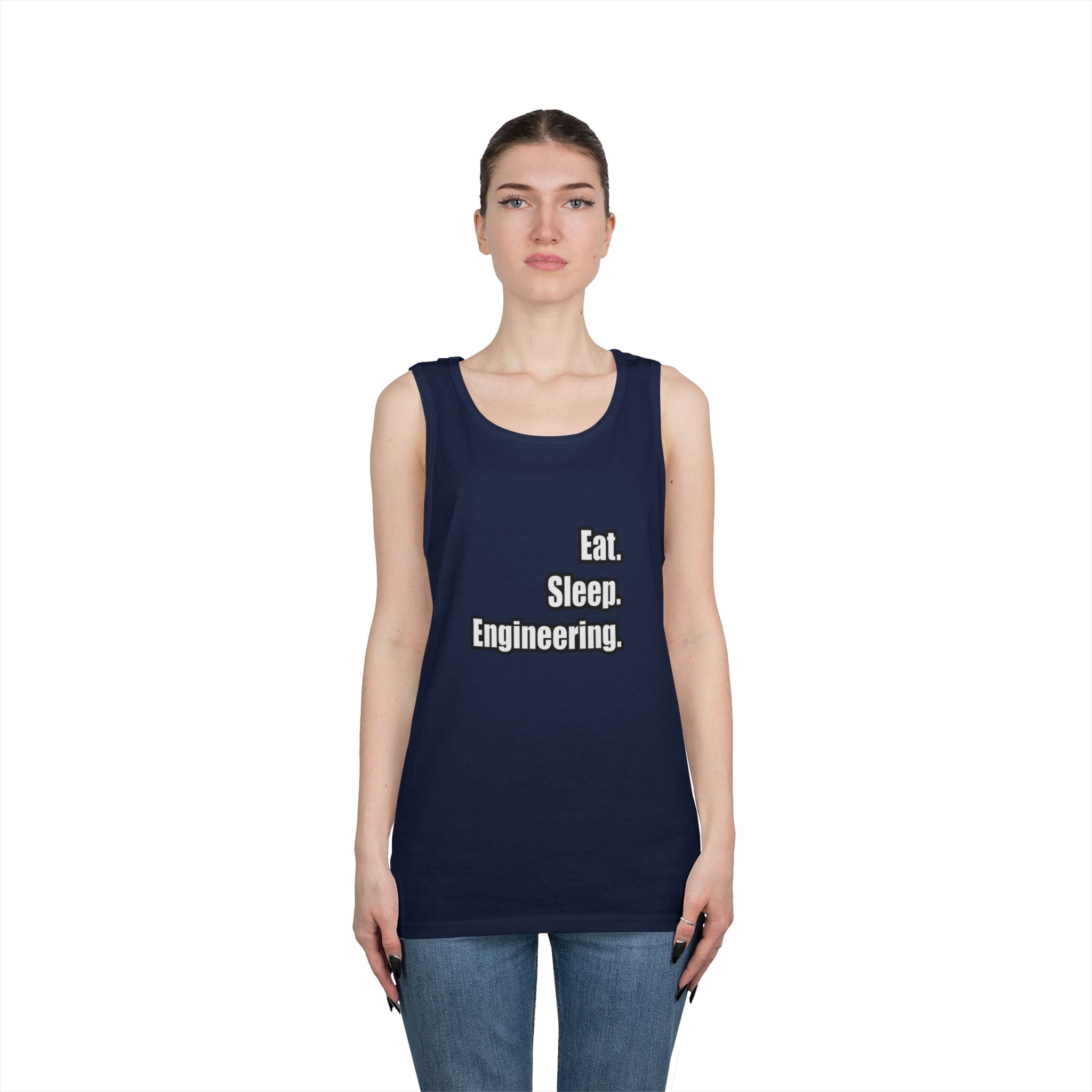 Eat. Sleep. Engineering - Unisex Heavy Cotton Tank Top