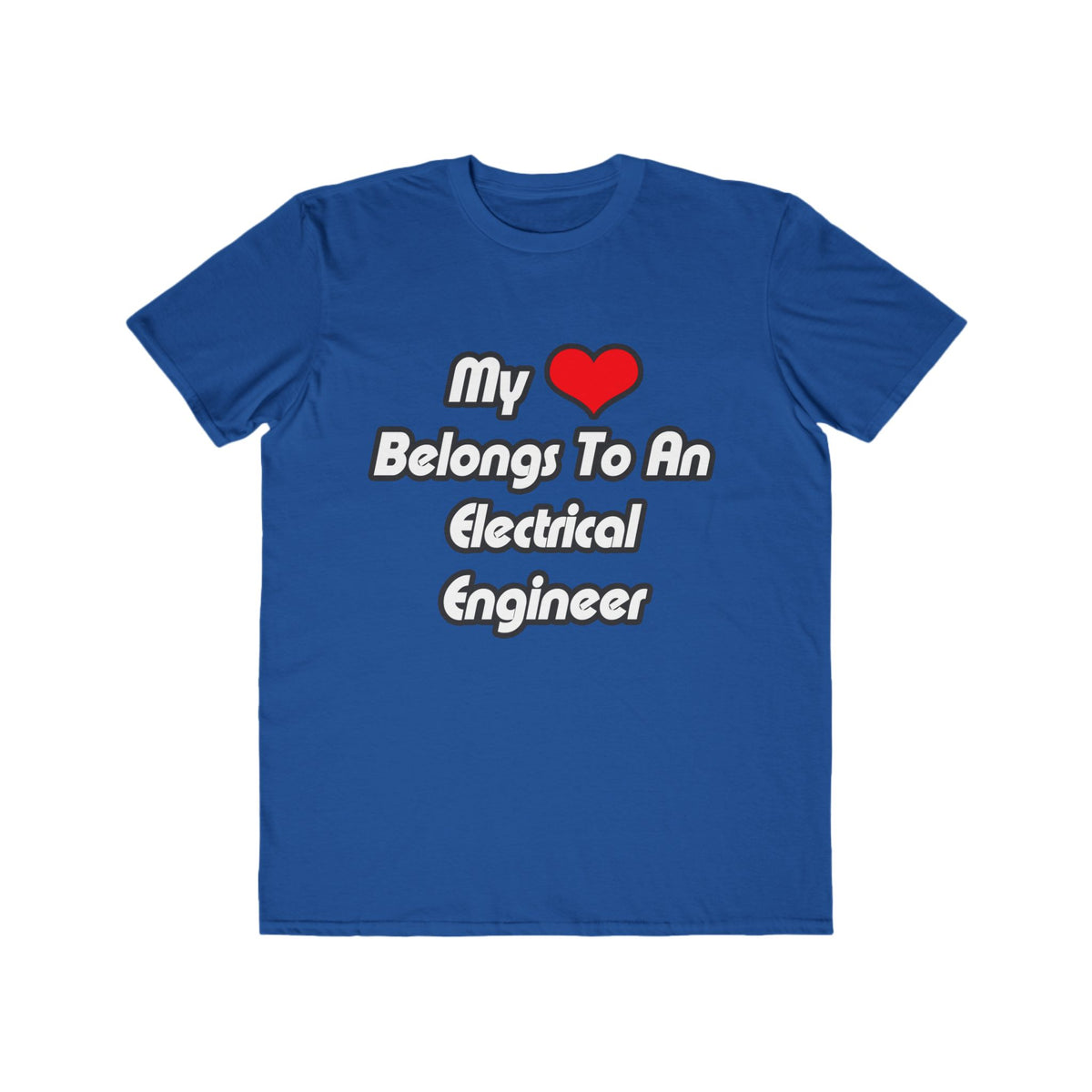 My Heart Belongs To An Electrical Engineer - Men's Lightweight Fashion Tee