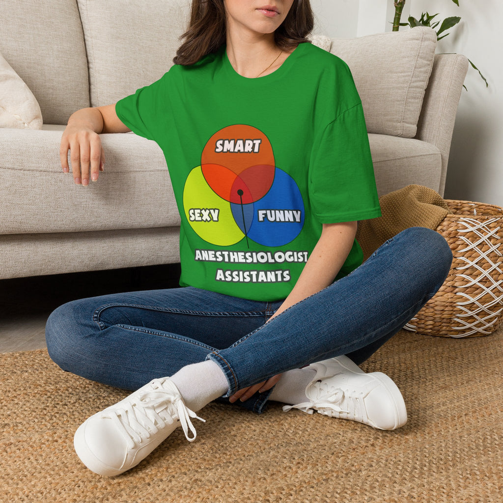 Venn Diagram .. Anesthesiologist Assistants - Unisex Softstyle T-Shirt