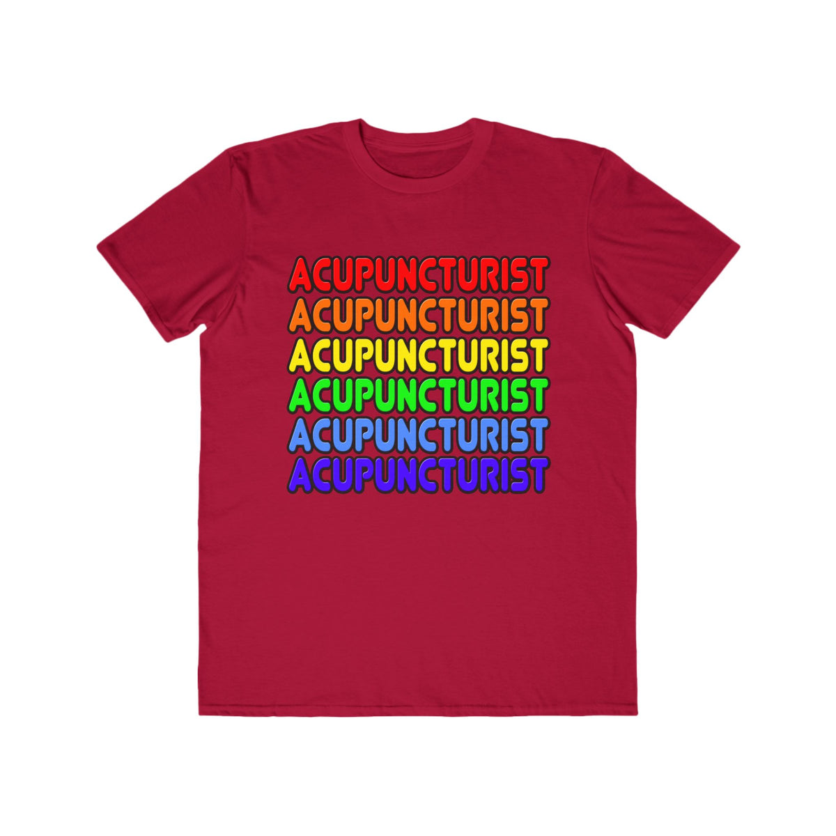 Rainbow Acupuncturist - Men's Lightweight Fashion Tee