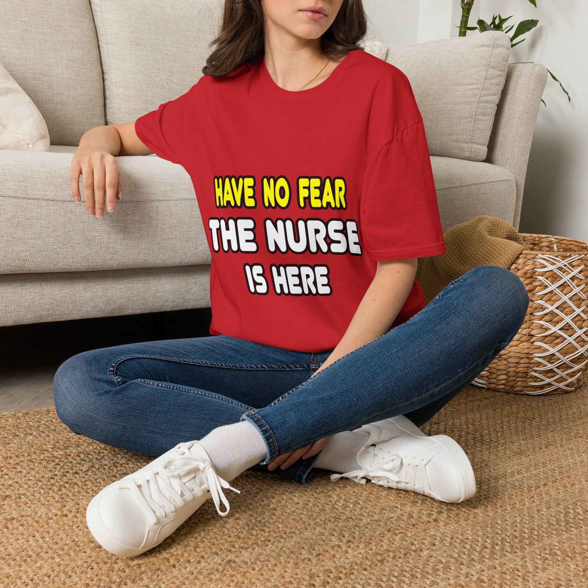 Have No Fear, The Nurse Is Here - Unisex Softstyle T-Shirt