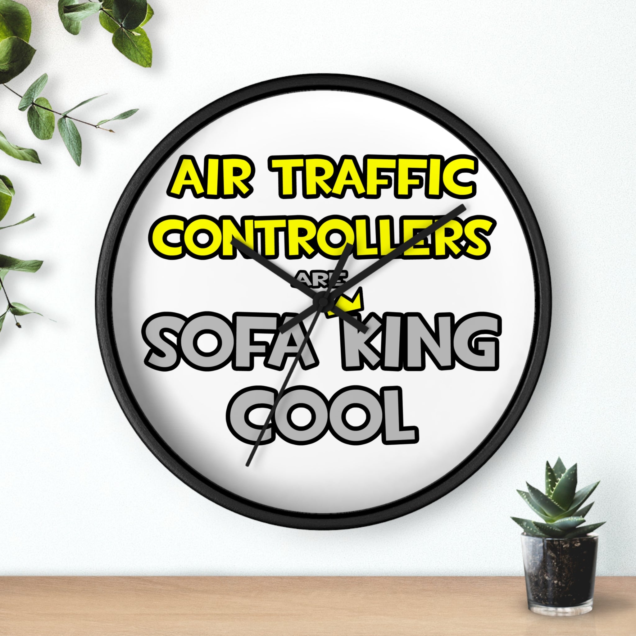 Air Traffic Controllers Are Sofa King Cool - Wall Clock