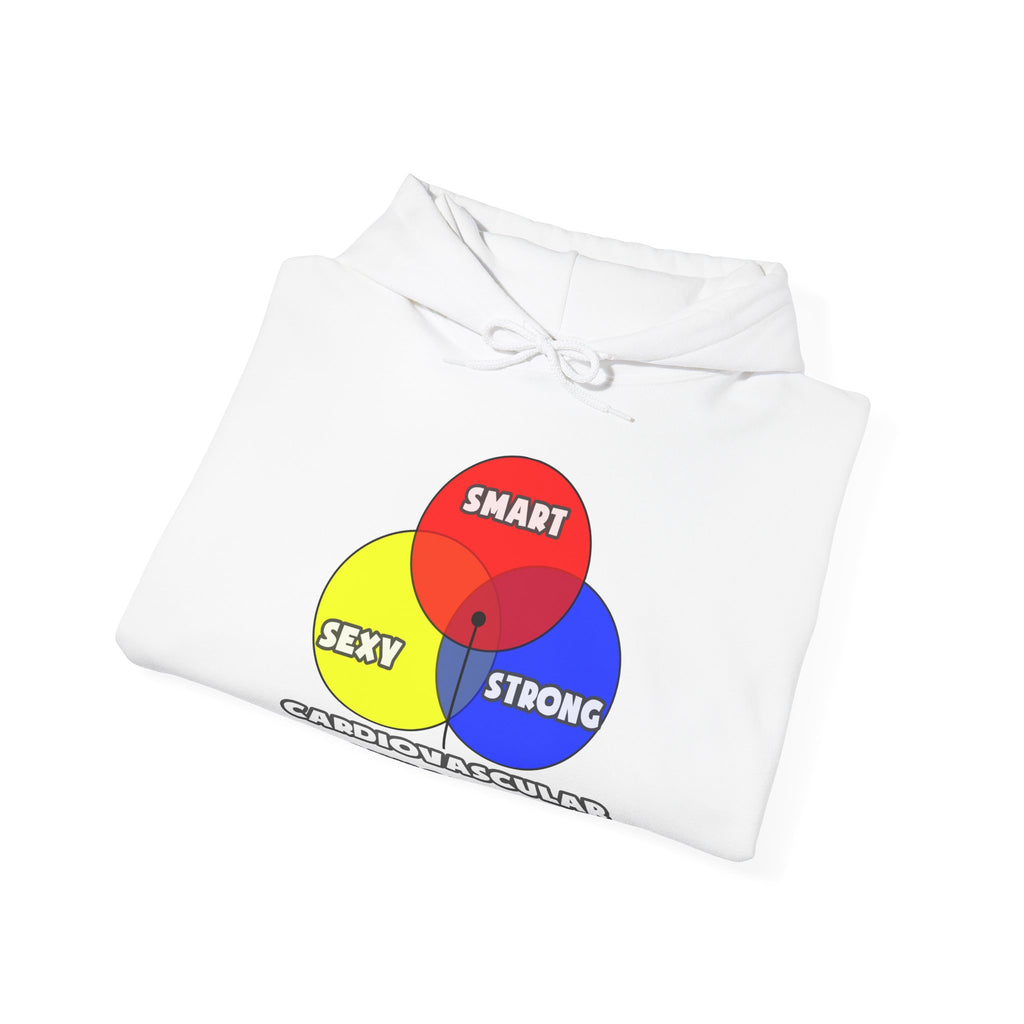 Venn Diagram .. Cardiovascular Technologists - Unisex Heavy Blend™ Hooded Sweatshirt
