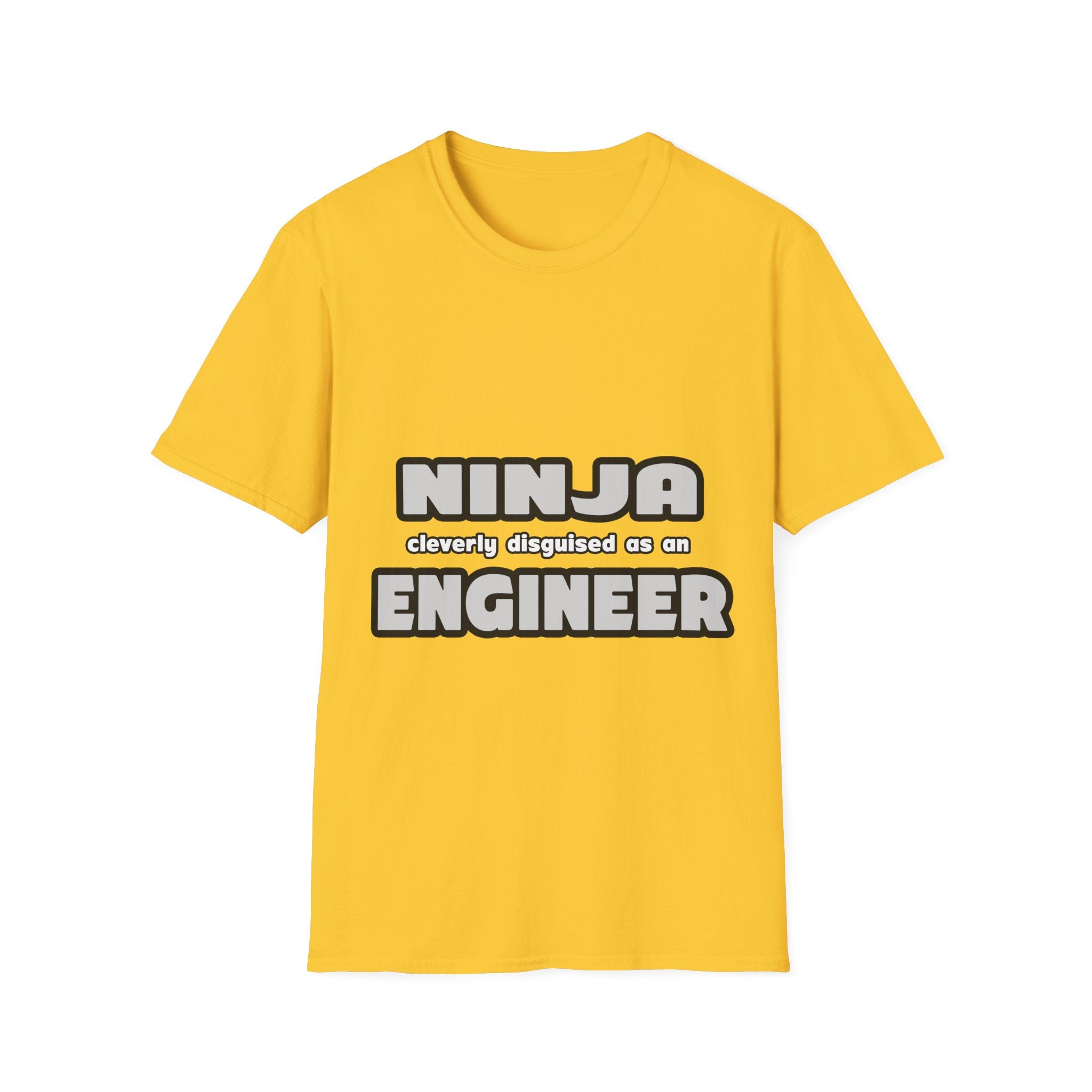 Ninja Cleverly Disguised As An Engineer - Unisex Softstyle T-Shirt