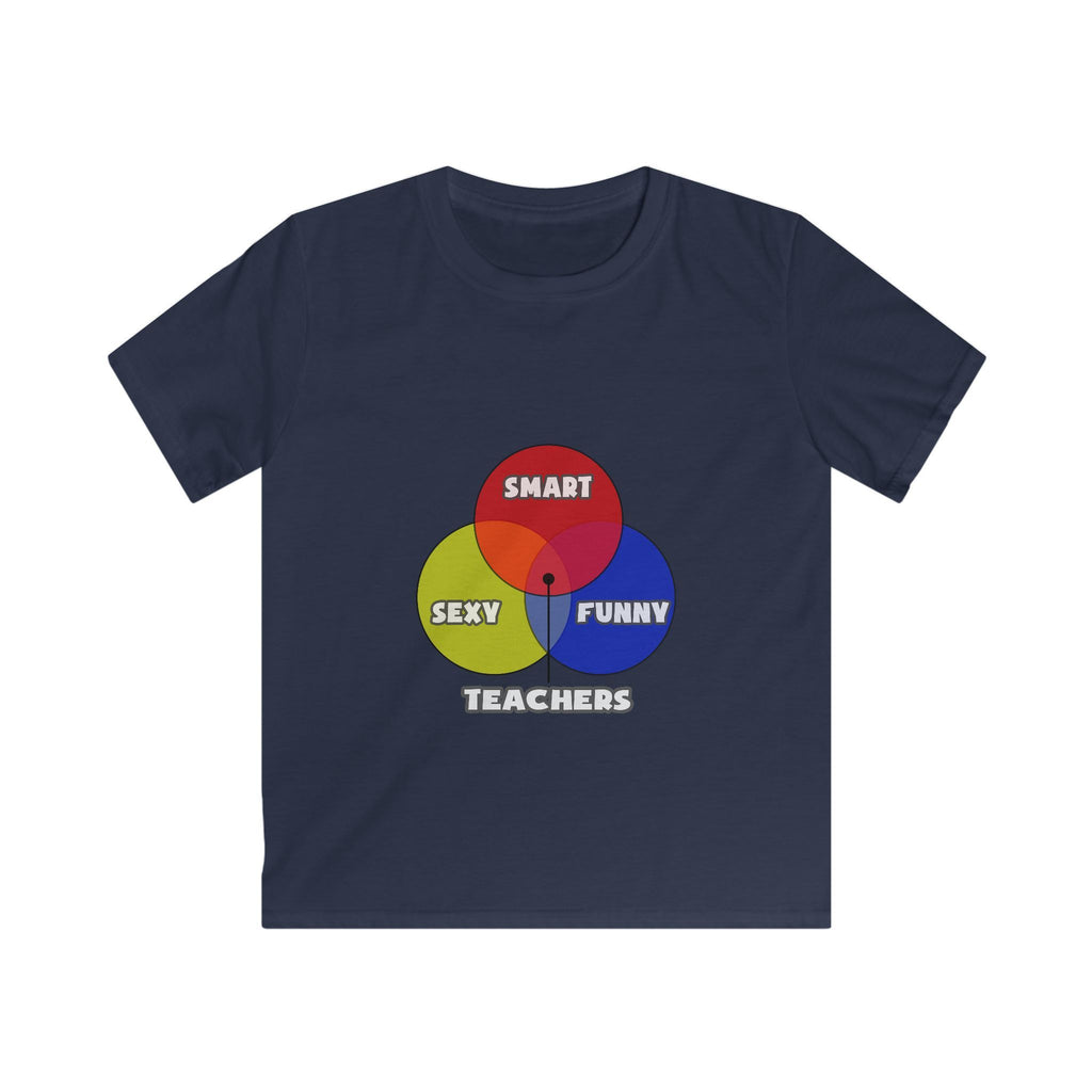Venn Diagram .. Teachers - Kids Softstyle Tee