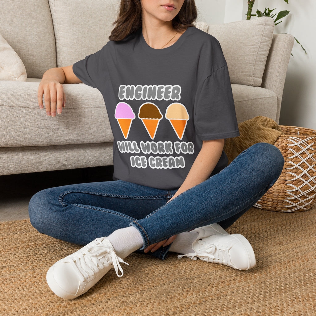 Engineer ... Will Work For Ice Cream - Unisex Softstyle T-Shirt