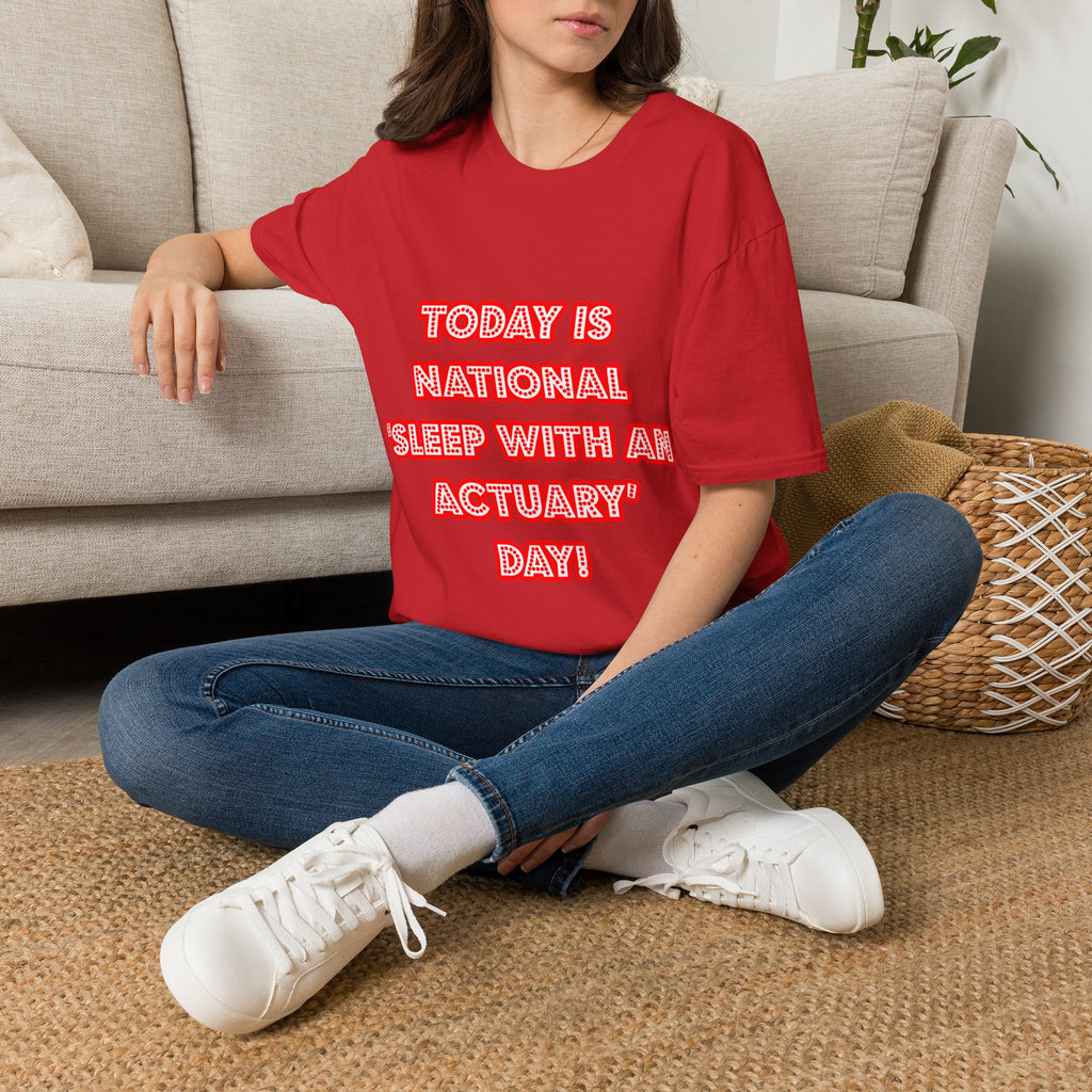 National 'Sleep With an Actuary' Day - Unisex Softstyle T-Shirt