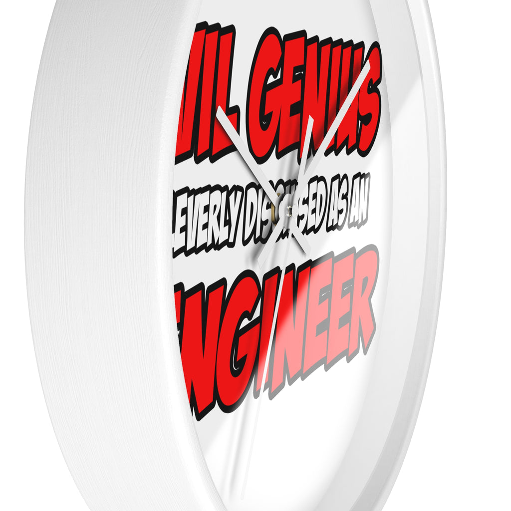 Evil Genius...Engineer - Wall Clock