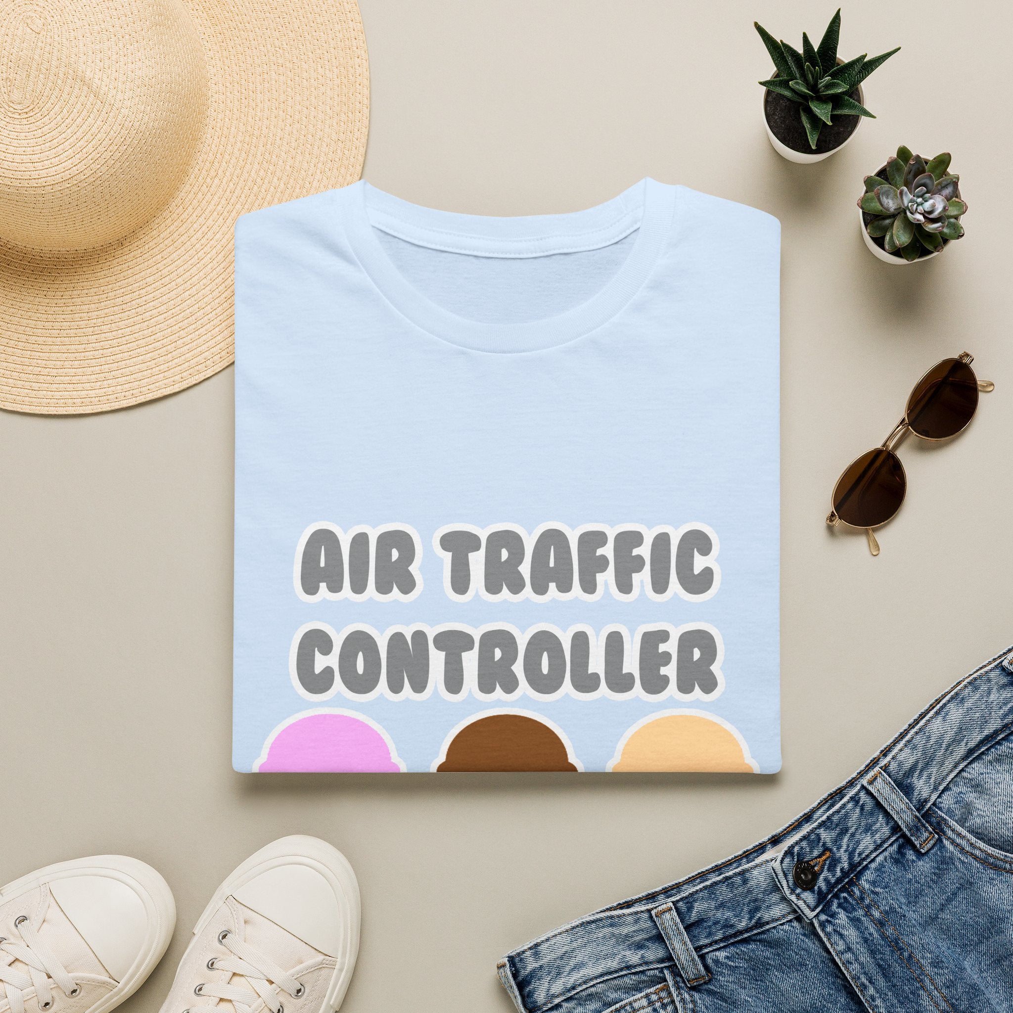 Air Traffic Controller ... Will Work For Ice Cream - Unisex Softstyle T-Shirt