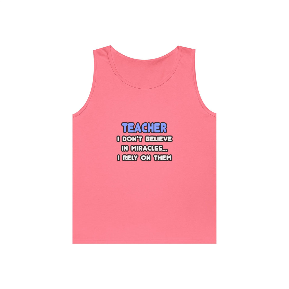 Miracles and Teachers - Unisex Heavy Cotton Tank Top