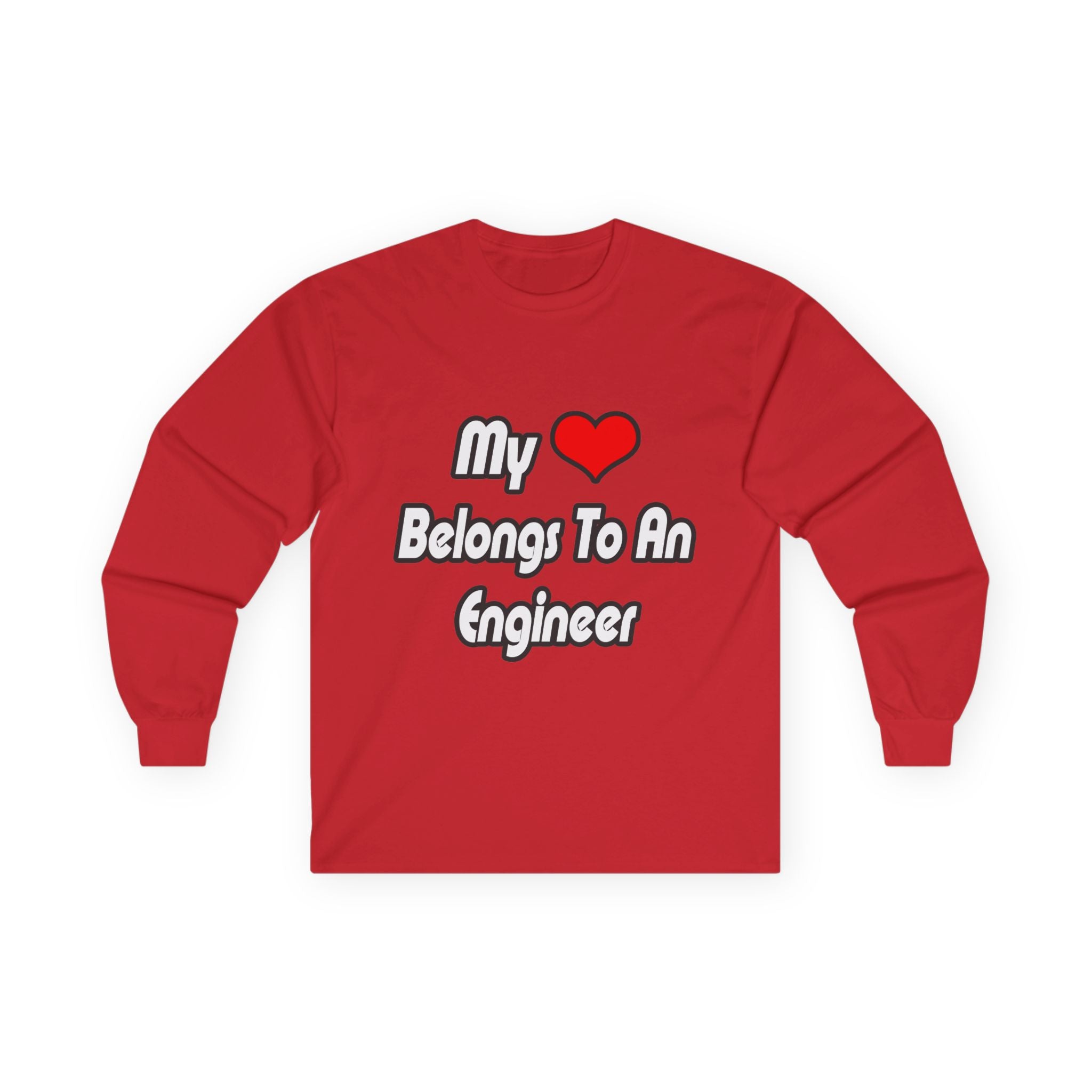 My Heart Belongs To An Engineer - Unisex Ultra Cotton Long Sleeve Tee