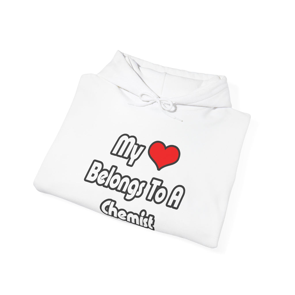 My Heart Belongs To A Chemist - Unisex Heavy Blend™ Hooded Sweatshirt
