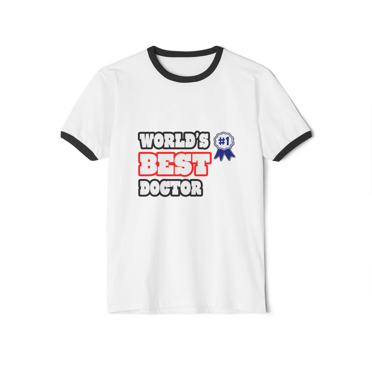 World's Best Doctor - Unisex Cotton Ringer T-Shirt