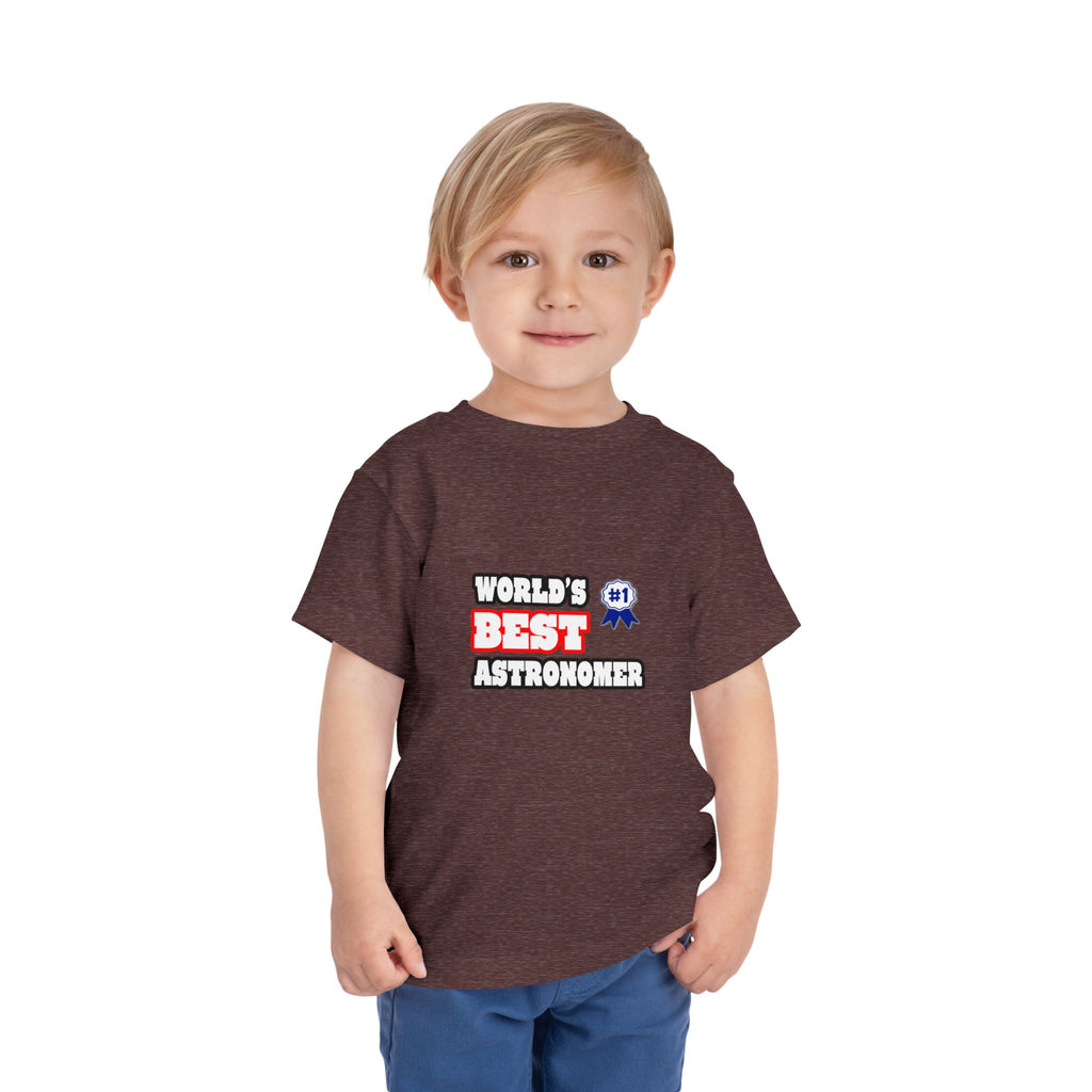 World's Best Astronomer - Toddler Short Sleeve Tee