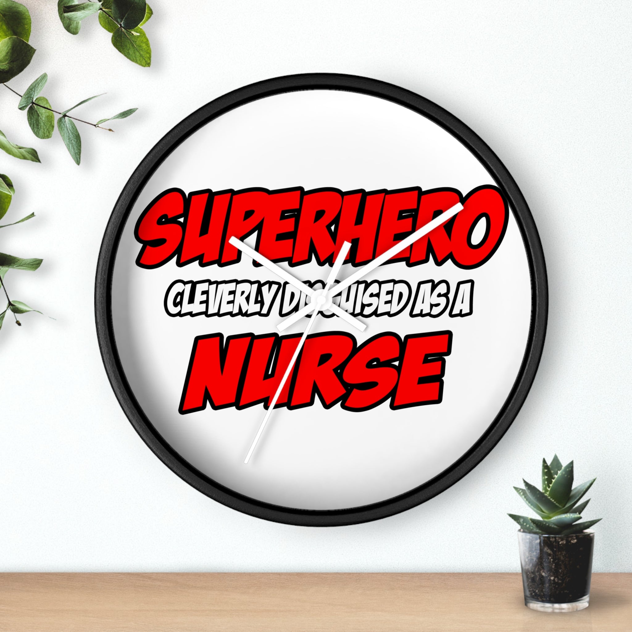 Superhero...Nurse - Wall Clock