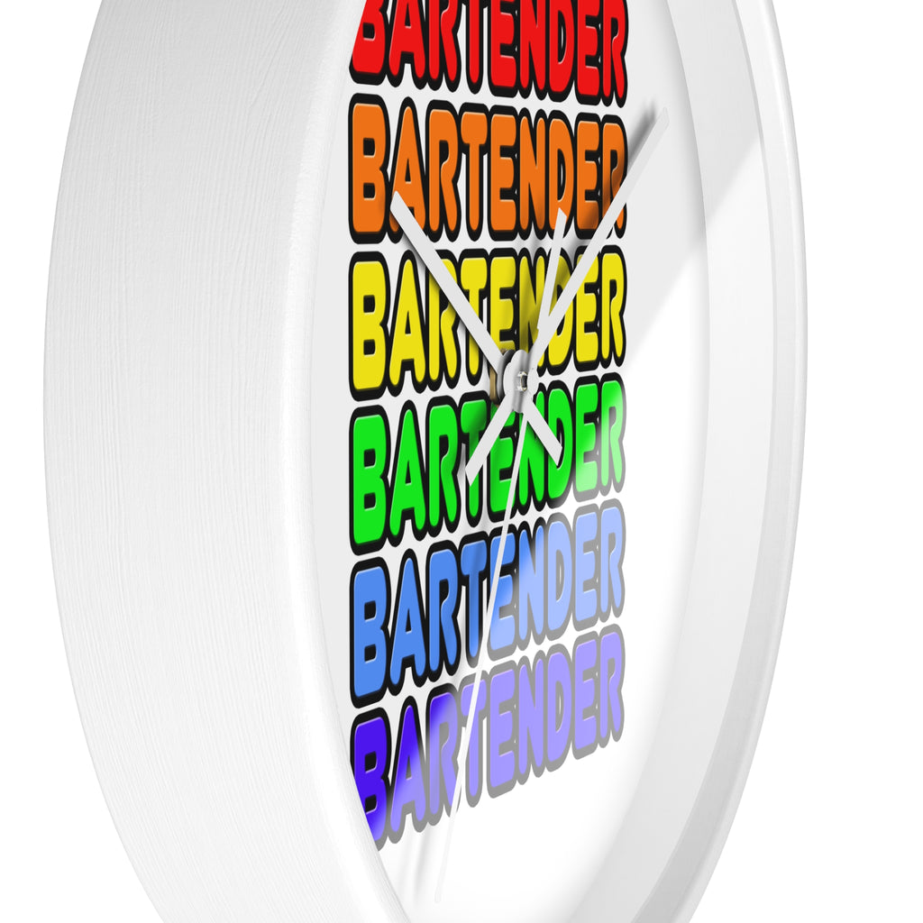 Rainbow Bartender - Wall Clock