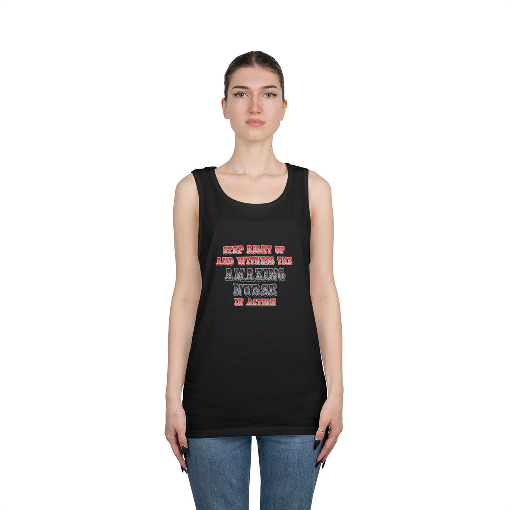 Amazing Nurse In Action - Unisex Heavy Cotton Tank Top