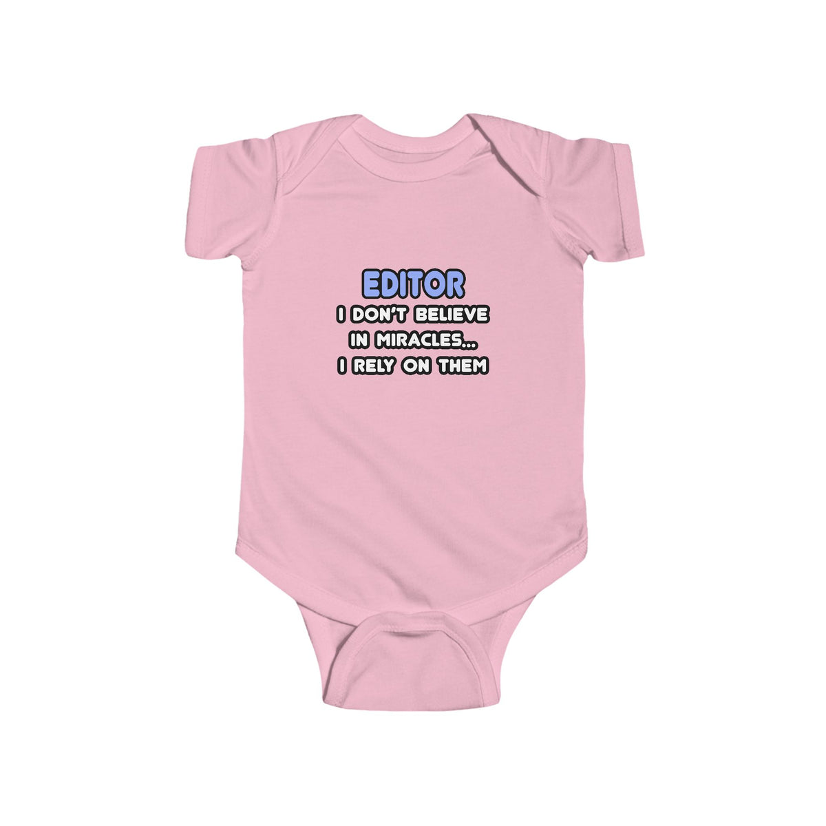 Miracles and Editors - Infant Fine Jersey Bodysuit