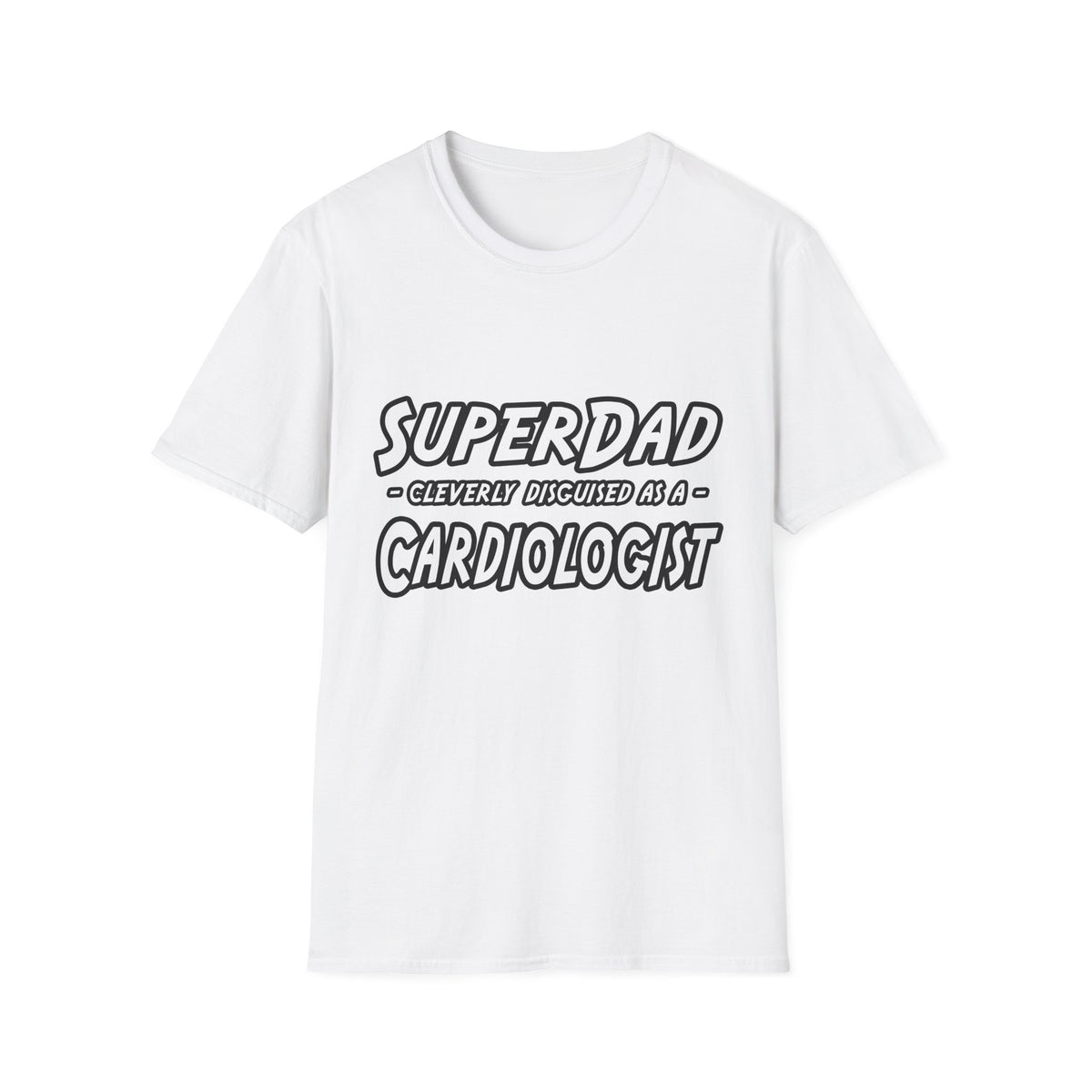 SuperDad...Cardiologist - Unisex Softstyle T-Shirt