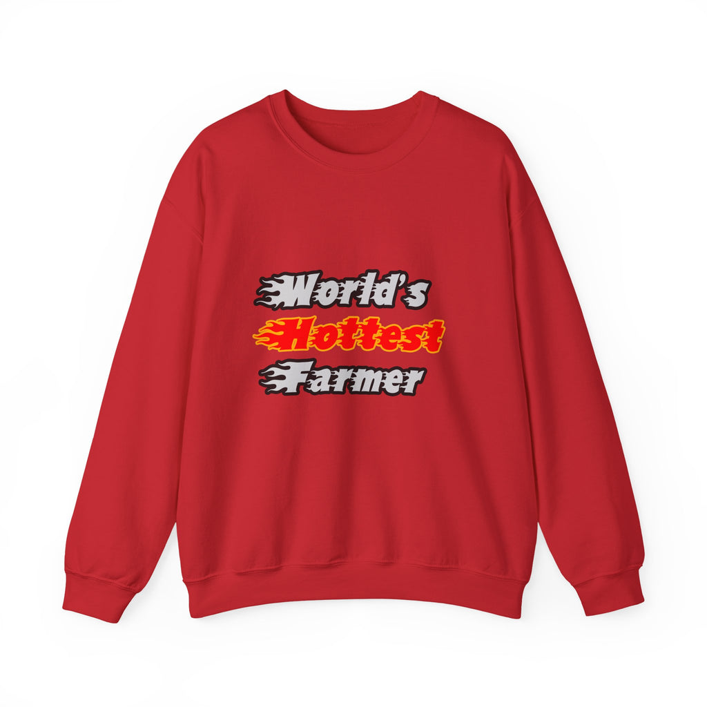 World's Hottest Farmer - Unisex Heavy Blend™ Crewneck Sweatshirt
