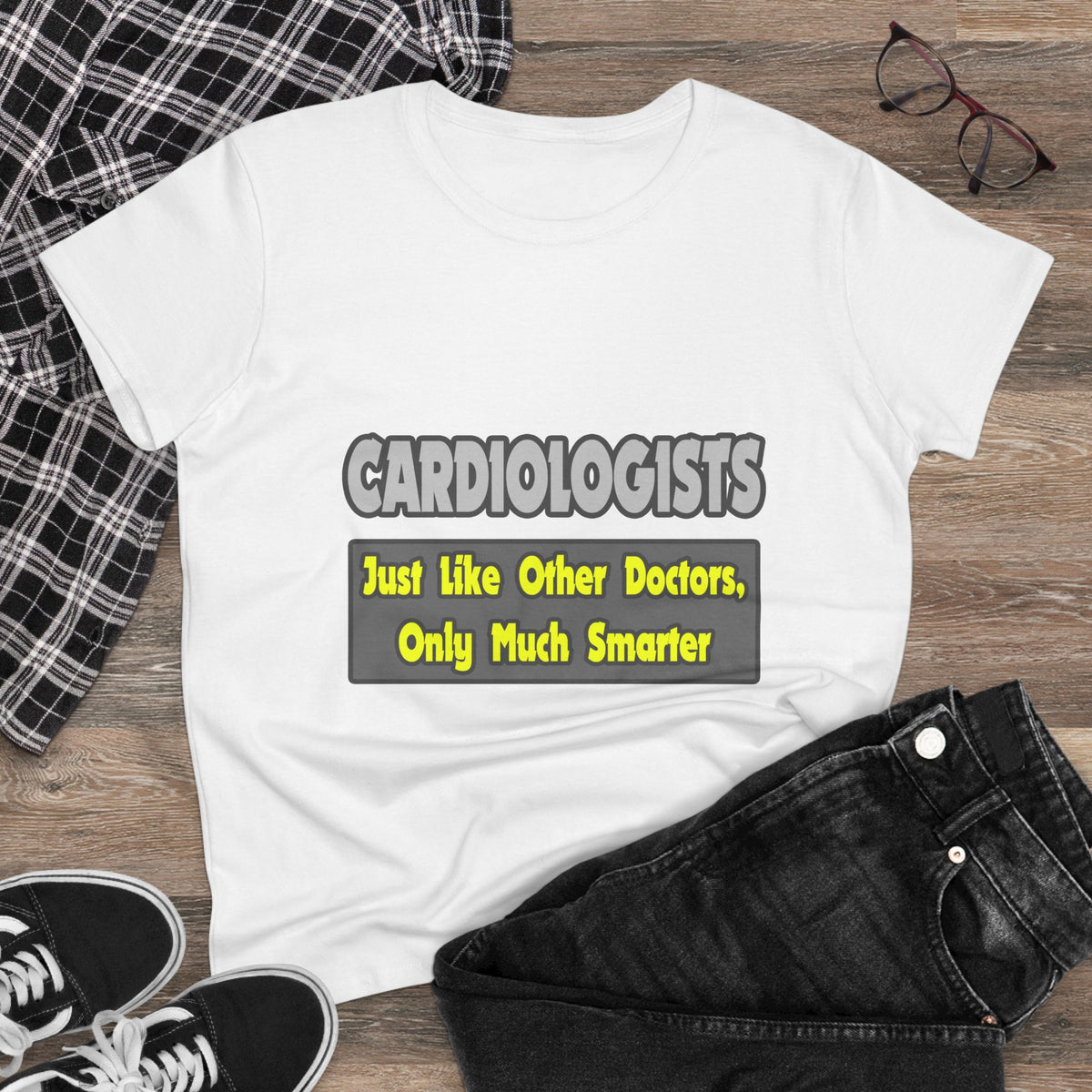 Cardiologists...Smarter - Women's Midweight Cotton Tee