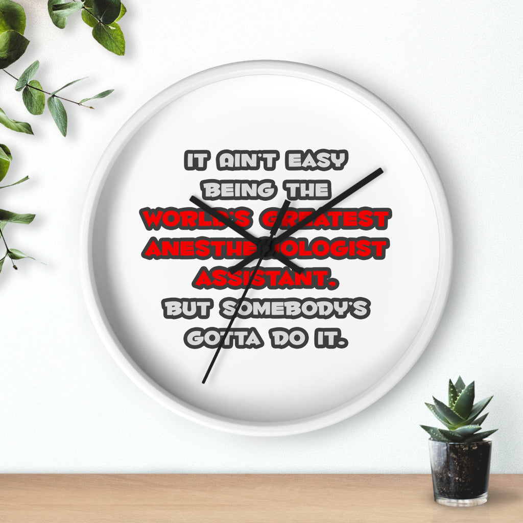 World's Greatest Anesthesiologist Asst Joke - Wall Clock
