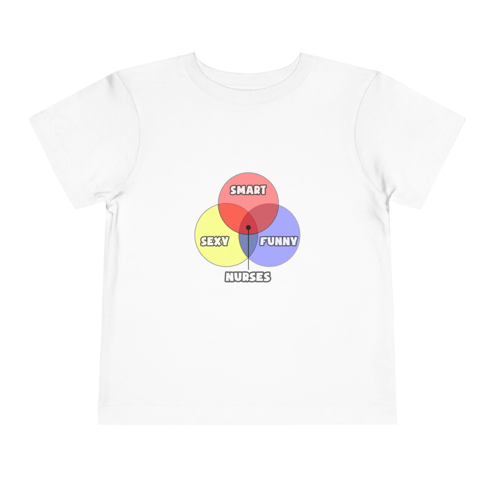 Venn Diagram .. Nurses - Toddler Short Sleeve Tee