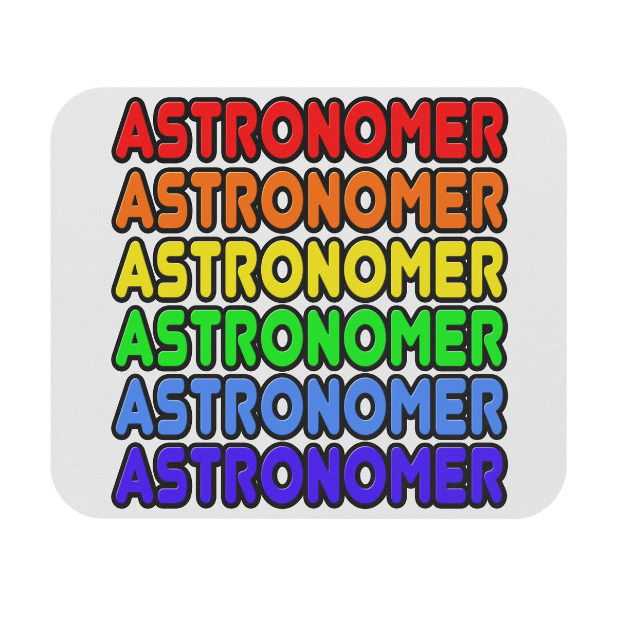 Rainbow Astronomer - Mouse Pad (Rectangle)